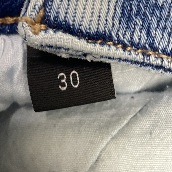 Flying Monkey Streetwear High Rise Super Flare Asymmetrical Button Fly Jeans- 30 - Picture 14 of 15